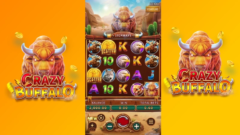 Tema dan Desain Visual Crazy Buffalo