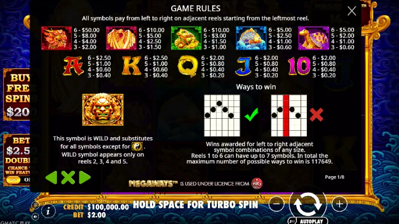 Simbol dan Nilai Pembayaran Slot 5 LM - BC Game