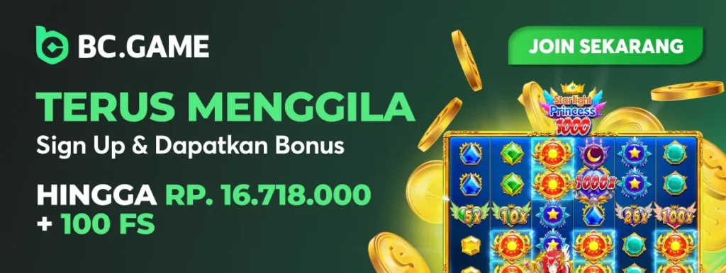 Bonus Deposit Pertama + Free Spin di BC Game Indonesia