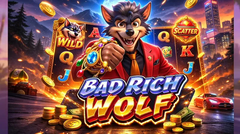 Bad Rich Wolf Slot Serigala Liar Penuh Fitur dari Fa Chai di BC Game
