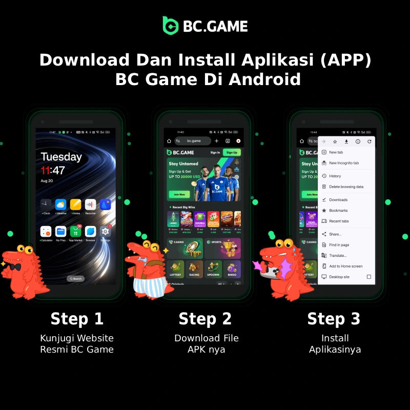 Instalasi Aplikasi Android APK - BC Game Indonesia