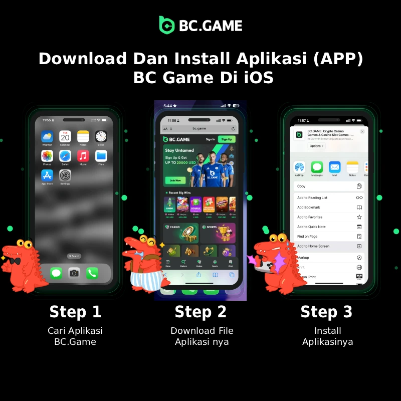 Instalasi Aplikasi di iOS - BC Game Indonesia