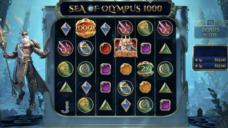 Sea of Olympus 1000 Review Slot Mitologi dengan Potensi Multiplier 1000x dari Croco Gaming