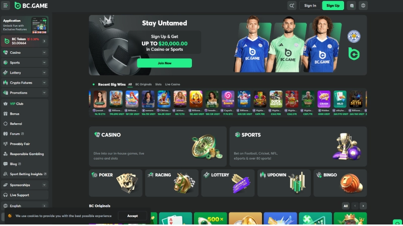 Keunggulan Bermain di BC Game