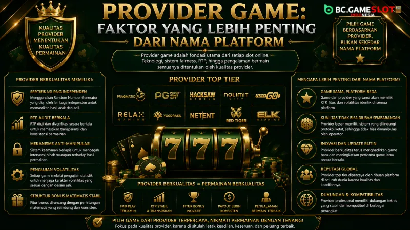 Provider Game Faktor yang Lebih Penting dari Nama Platform