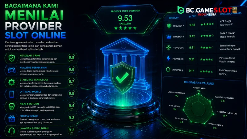 Bagaimana Kami Menilai Provider Slot Online