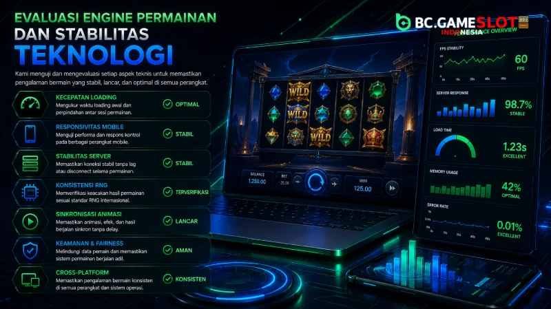 Evaluasi Engine Permainan dan Stabilitas Teknologi